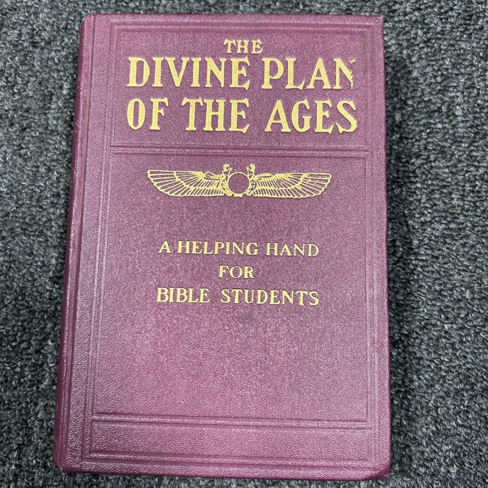 Divine Plan of the Ages Book Series 1 Purple Hardcover 1912 Exc Watch Tower